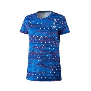 Mizuno Running Patriotic Short Sleeve Lightweight Shirt